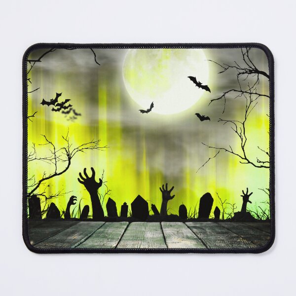 Item preview, Night of the Living Dead – Haunted Graveyard Full Moon Art | Chartreuse designed and sold by Frohyou.