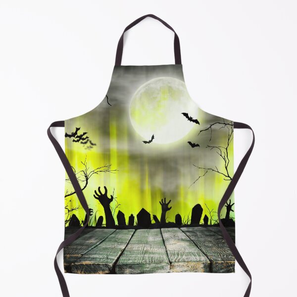 Item preview, Night of the Living Dead – Haunted Graveyard Full Moon Art | Chartreuse designed and sold by Frohyou.