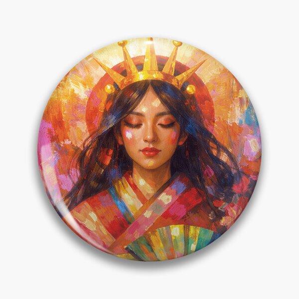 Item preview, Amaterasu – Una pintura de la diosa japonesa del sol designed and sold by GalleryKauffeld.