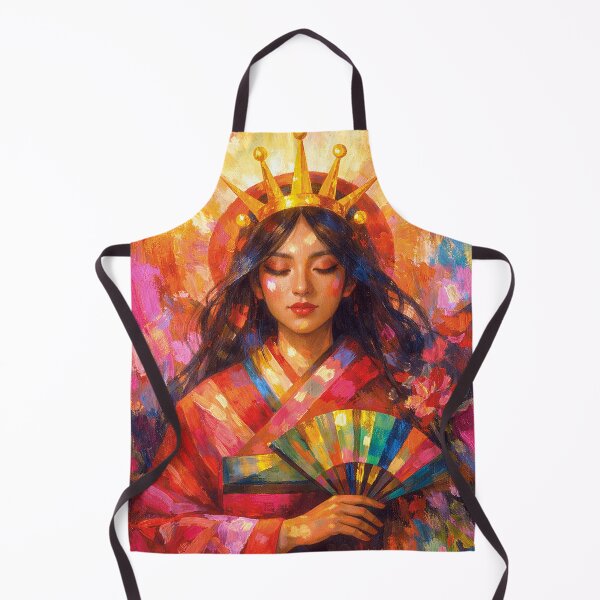 Item preview, Amaterasu – A Japanese Sun Goddess Painting designed and sold by GalleryKauffeld.