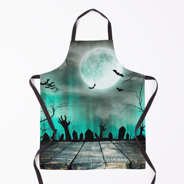 Item preview, Night of the Living Dead – Haunted Graveyard Full Moon Art | Teal designed and sold by Frohyou.
