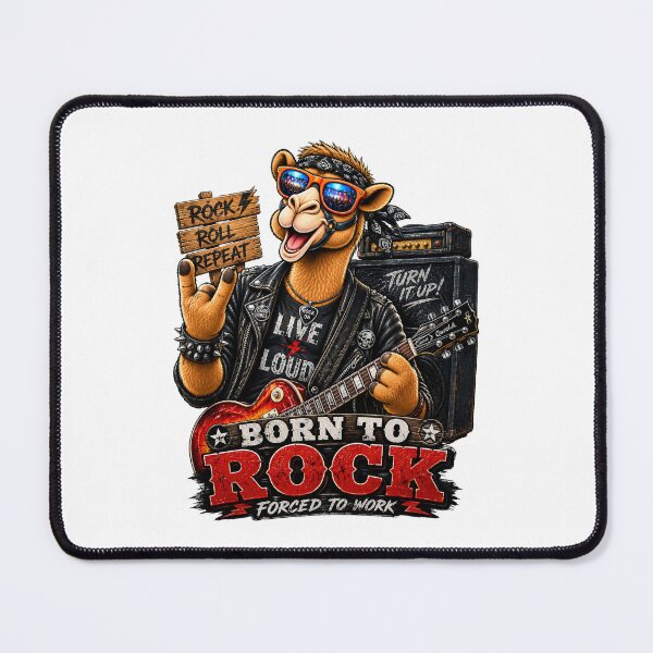 Item preview, Rock n Roll Funny Rock Music Camel - Cool Music Graphic Camel T-Shirt designed and sold by Camel & Quirk.