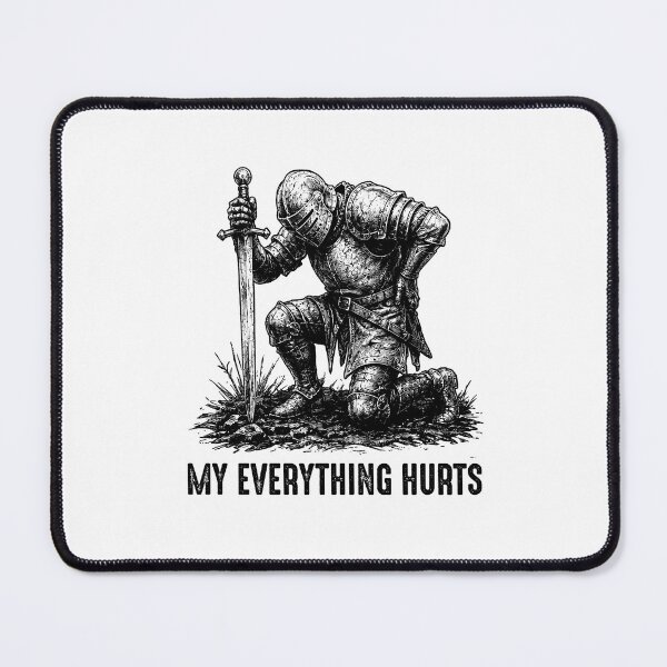 Item preview, My Everything Hurts Medieval Knight designed and sold by gunaone-design.