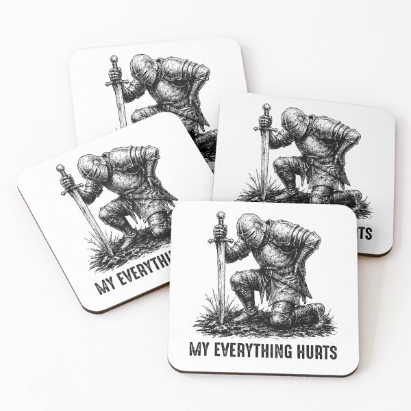 Item preview, My Everything Hurts Medieval Knight designed and sold by gunaone-design.
