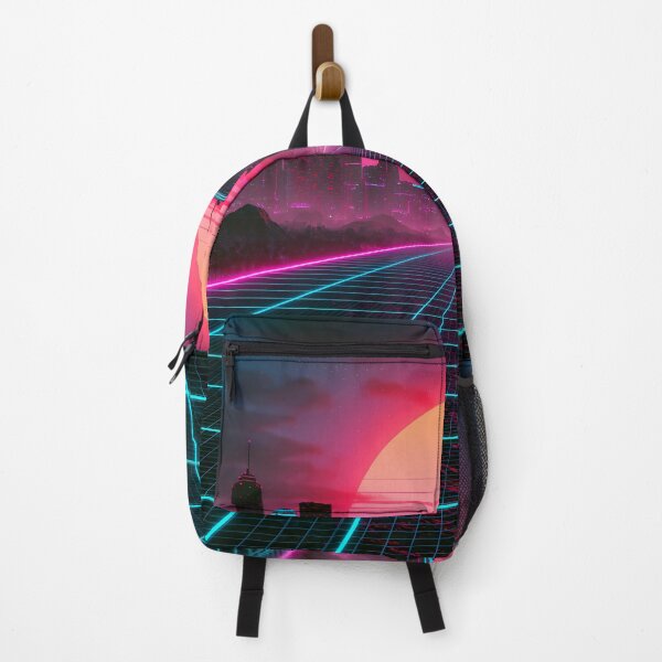 Item preview, Neon Grid Sunset - Synthwave & 80s Aesthetics designed and sold by Artdavesalzburg.