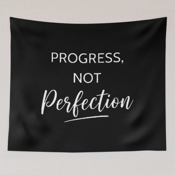 Item preview, Progress, Not Perfection, Inspirational Motivational designed and sold by CloudyPress.