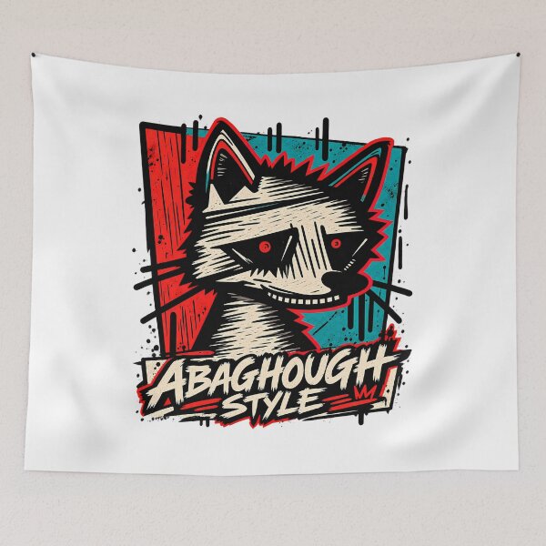 Item preview, Streetwear Raccoon Abagough Style Urban Graffiti Art designed and sold by DesignArtist.ia.