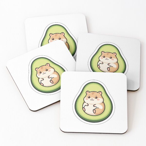 Item preview, Avocado Hamster Pit - Cute Healthy Food Rodent Sticker designed and sold by SimpleP.