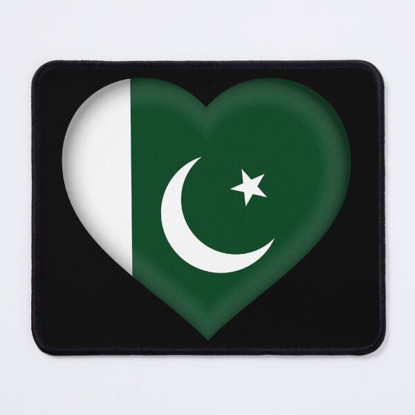 Item preview, Pakistani Flag Heart 3D Pakistani Love Gift Design designed and sold by yazdogs.