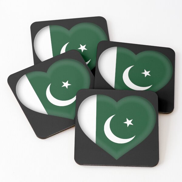 Item preview, Pakistani Flag Heart 3D Pakistani Love Gift Design designed and sold by YAZ.