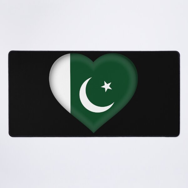 Item preview, Pakistani Flag Heart 3D Pakistani Love Gift Design designed and sold by yazdogs.