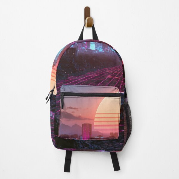 Item preview, ynthwave Neon City & Retro Sunset - Vaporwave Grid designed and sold by Artdavesalzburg.