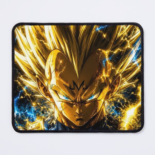 Item preview, Golden Lightning Warrior – Powerful Electric Anime Inspired Art designed and sold by Dyan4.