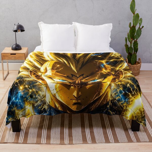 Item preview, Golden Lightning Warrior – Powerful Electric Anime Inspired Art designed and sold by Dyan4.