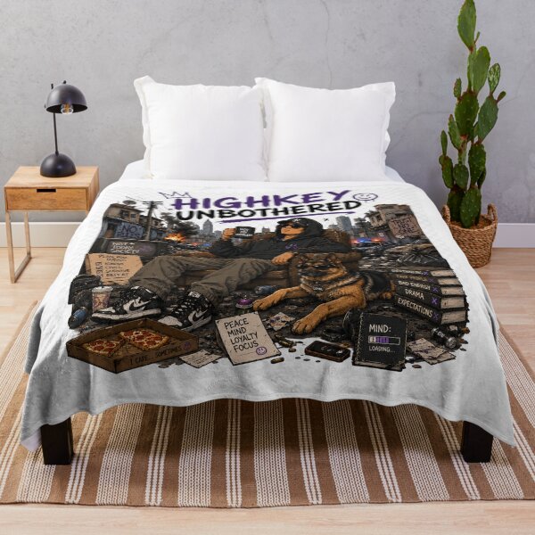 Item preview, Highkey Unbothered  – Funny Sarcastic Meme designed and sold by Strongermind.