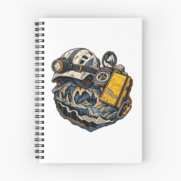 Item preview, Cave Surveyor Gift - Helmet Compass and Field Notes designed and sold by UrbanCanvvas.
