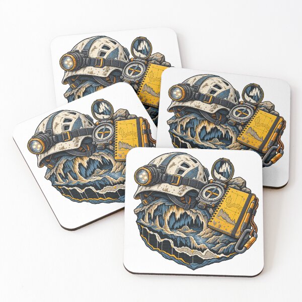 Item preview, Cave Surveyor Gift - Helmet Compass and Field Notes designed and sold by UrbanCanvvas.