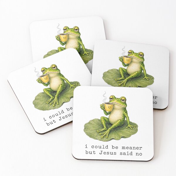 Item preview,  Jesus  Funny Frog Coffee Graphic designed and sold by Derekquie.