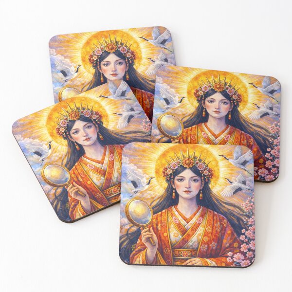 Item preview, Divine Amaterasu – A Japanese Mythology Painting designed and sold by GalleryKauffeld.