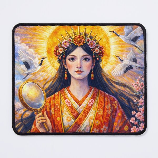 Item preview, Divine Amaterasu – A Japanese Mythology Painting designed and sold by GalleryKauffeld.