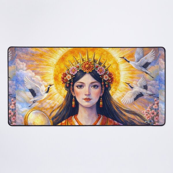Item preview, Divine Amaterasu – A Japanese Mythology Painting designed and sold by GalleryKauffeld.