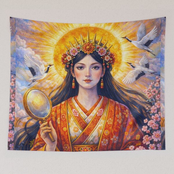 Item preview, Divine Amaterasu – A Japanese Mythology Painting designed and sold by GalleryKauffeld.