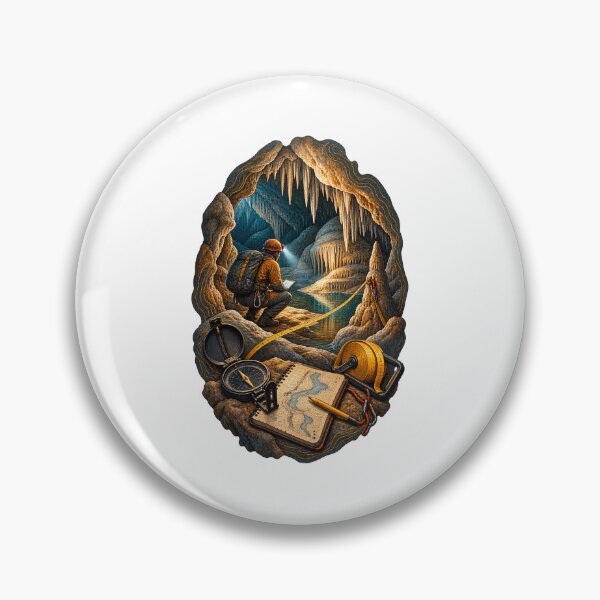 Item preview, Caving Survey Art - Underground Mapping Expedition designed and sold by UrbanCanvvas.
