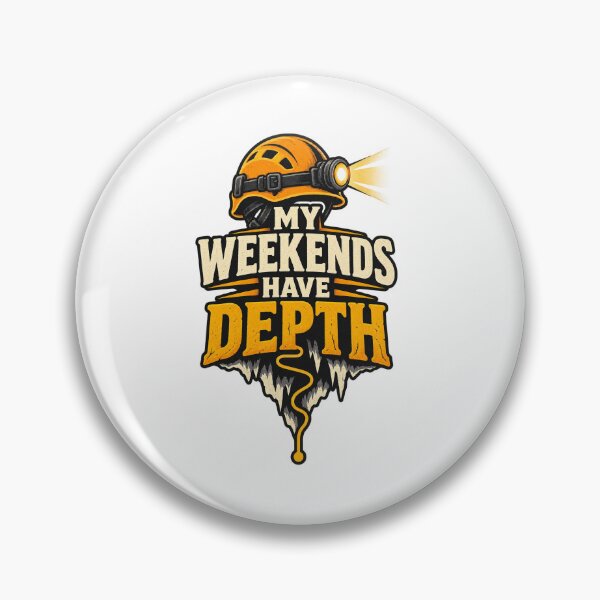 Item preview, My Weekends Have Depth - Funny Caver Gift designed and sold by UrbanCanvvas.