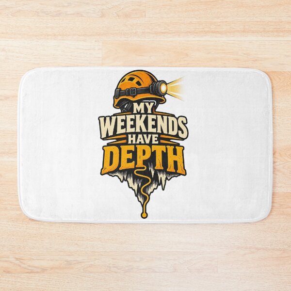 Item preview, My Weekends Have Depth - Funny Caver Gift designed and sold by UrbanCanvvas.