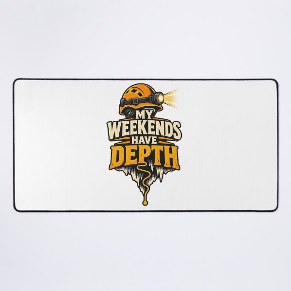 Item preview, My Weekends Have Depth - Funny Caver Gift designed and sold by UrbanCanvvas.