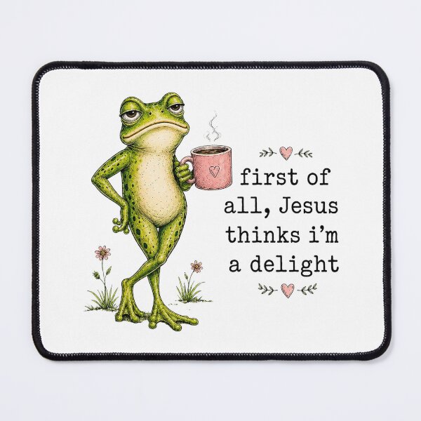 Item preview, Jesus  Frog Drinking Coffee Vintage designed and sold by Derekquie.