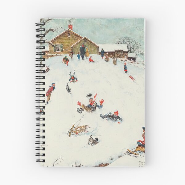 Item preview, Norman Rockwell, Sledding designed and sold by DavidSrna.