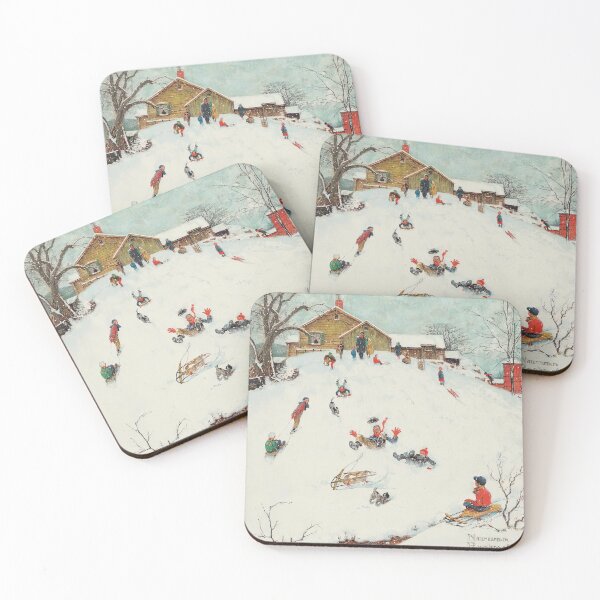 Item preview, Norman Rockwell, Sledding designed and sold by DavidSrna.