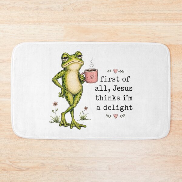 Item preview, Jesus  Frog Drinking Coffee Vintage designed and sold by Derekquie.