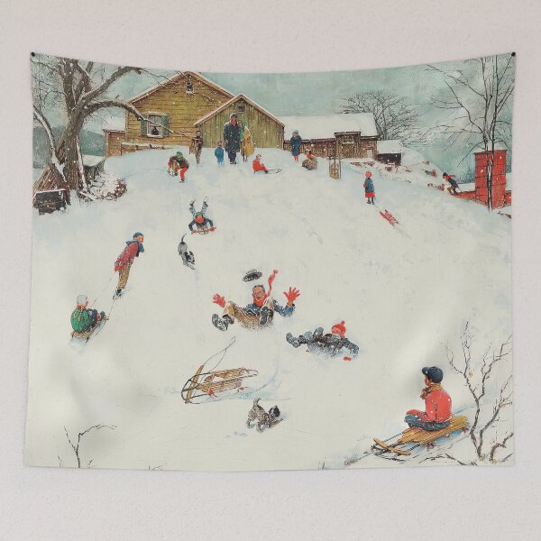 Item preview, Norman Rockwell, Sledding designed and sold by DavidSrna.