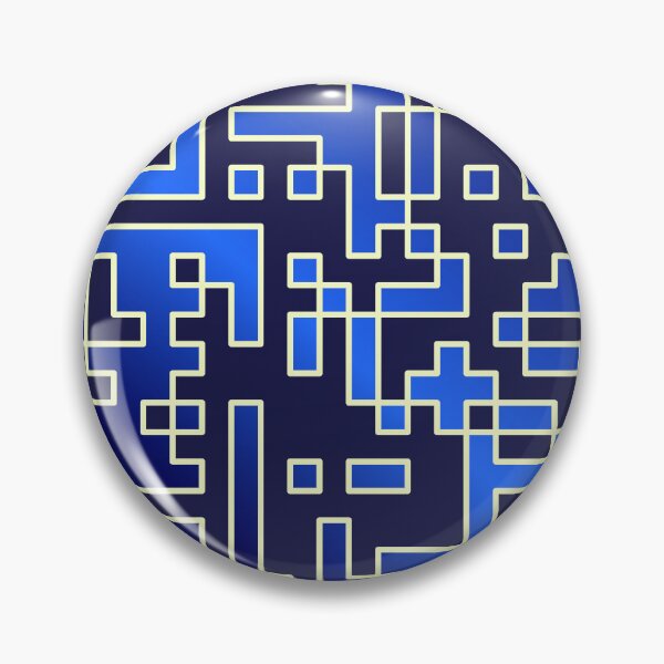 Item preview, Blue Gradient Geometric QR Code Art designed and sold by SahmatArt.
