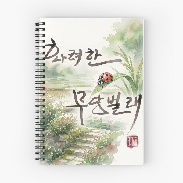 Item preview, Splendid Ladybug Korean Watercolor Art designed and sold by K-Brush.