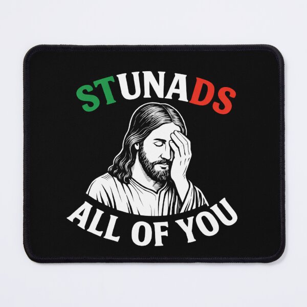 Item preview, Stunads All of You | Italian Flag Jesus Facepalm | Funny Christian Design designed and sold by Christian by Grace.
