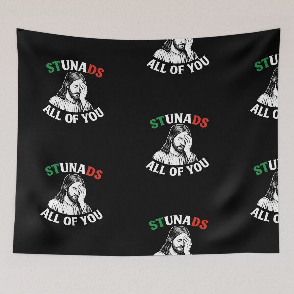 Item preview, Stunads All of You | Italian Flag Jesus Facepalm | Funny Christian Design designed and sold by Christian by Grace.