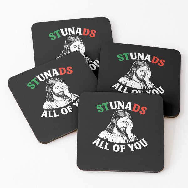 Item preview, Stunads All of You | Italian Flag Jesus Facepalm | Funny Christian Design designed and sold by Christian by Grace.