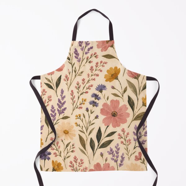 Item preview, Wildflower Watercolour Pattern Cream Botanical Garden designed and sold by Jozefin's Studio.