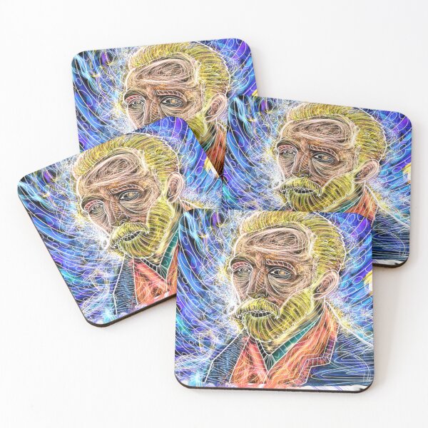 Item preview, trippy psychedelic van gogh portrait art designed and sold by Jay21743ori.