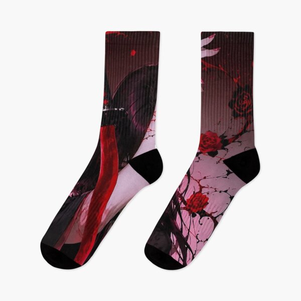 Item preview, Crimson Blade Rose Warrior – Dark Anime Inspired Samurai Art designed and sold by Dyan4.