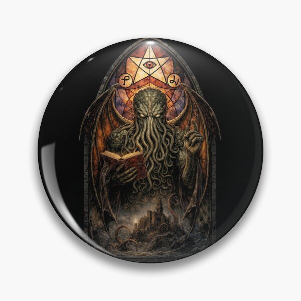 Item preview, Cthulhu stained glass window  designed and sold by abby-thorns.
