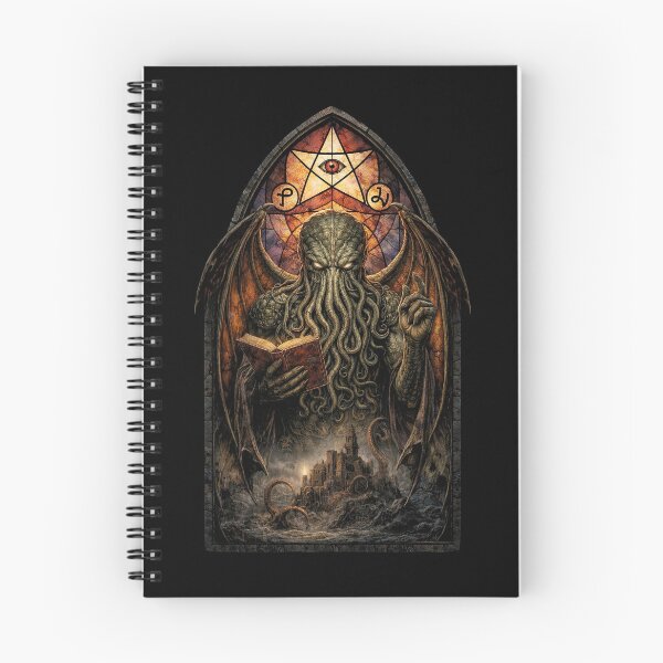Item preview, Cthulhu stained glass window  designed and sold by abby-thorns.