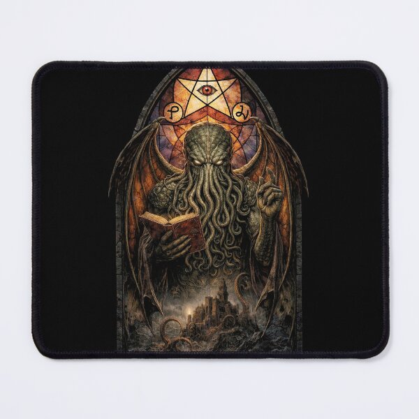 Item preview, Cthulhu stained glass window  designed and sold by abby-thorns.
