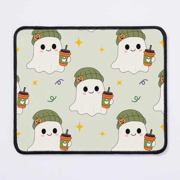 Item preview, Cute Hipster Coffee Ghost Seamless Pattern Autumn Halloween⁠ designed and sold by Teenidesign .