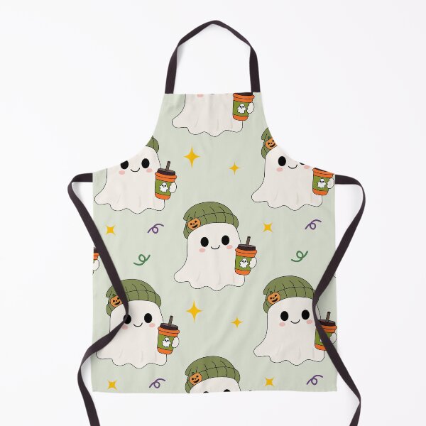 Item preview, Cute Hipster Coffee Ghost Seamless Pattern Autumn Halloween designed and sold by Teenidesign .