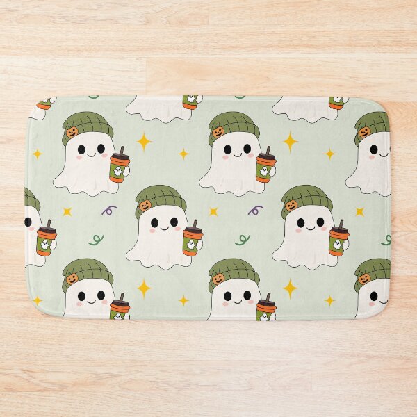 Item preview, Cute Hipster Coffee Ghost Seamless Pattern Autumn Halloween⁠ designed and sold by Teenidesign .
