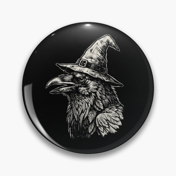 Item preview, Halloween Raven Witch Hat Gothic Dark Art designed and sold by SOUFIANE1991.